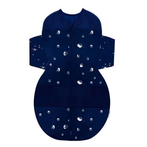 Happiest Baby Snoo Sack Swaddle Wrap Navy With Planets Stars On Wings M Target