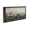 Stupell Industries Dust Up Horse Stampede Floating Frame Canvas Art, Black, 31" x 14" - 2 of 4