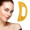 Unique Bargains Gua Sha Facial Massage Beauty Tool Yellow 1 Pc - 3 of 4
