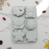 Unique Bargains Candy Moulds 6-Cavity Owl Dolphin Seashell Candy Mould Hand Wash 6.38"x4.37"x0.98" 1 Pc - 2 of 4