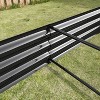 Black Metal Raised Bed Garden 7.6x3.7x0.98ft for Flower Planters, Vegetables Herb - 4 of 4