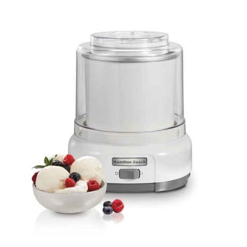 Hamilton Beach 1.5 Quart Ice Cream Maker White 68880 Electric Machine 20 Min Cycle 1.5 Qt Capacity Hand Wash Target