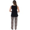Just Love Womens Tank & Pant Cute Pajama Set - Ribbed PJ Sets Sleepwear Loungewear - 3 of 3