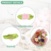 Unique Bargains Mini Ribbon Roses Fabric Flowers for Crafts Wedding 100 Pcs - 2 of 4