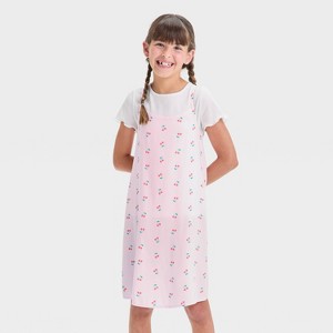 Girls' Short Sleeve Top and Slip Dress - Cat & Jack™ - 1 of 3