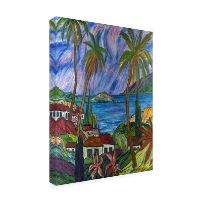 Manor Shadian Tropical Paradise Mixed Media Canvas Art