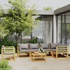 vidaXL Garden Lounge Set Dark Gray, Brown Solid Acacia wood, 100% polyester - 2 of 4