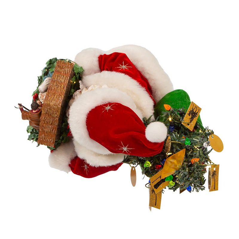Kurt Adler 13 Inch Fabriché Battery-Operated LED Santa with Nativity Set, 5 of 8