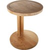 Nordic Teak Natural C Shaped Side Table - Beige - image 2 of 4