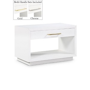 Meridian Furniture,Avery Wood Veneer Nightstand - 1 of 4