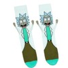 Rick and Morty Socks Men's Rick Character Design 3D Arms Mid Calf Crew Socks 1 Pair Fits Shoe Size 8-12 Multicolored - 2 of 4