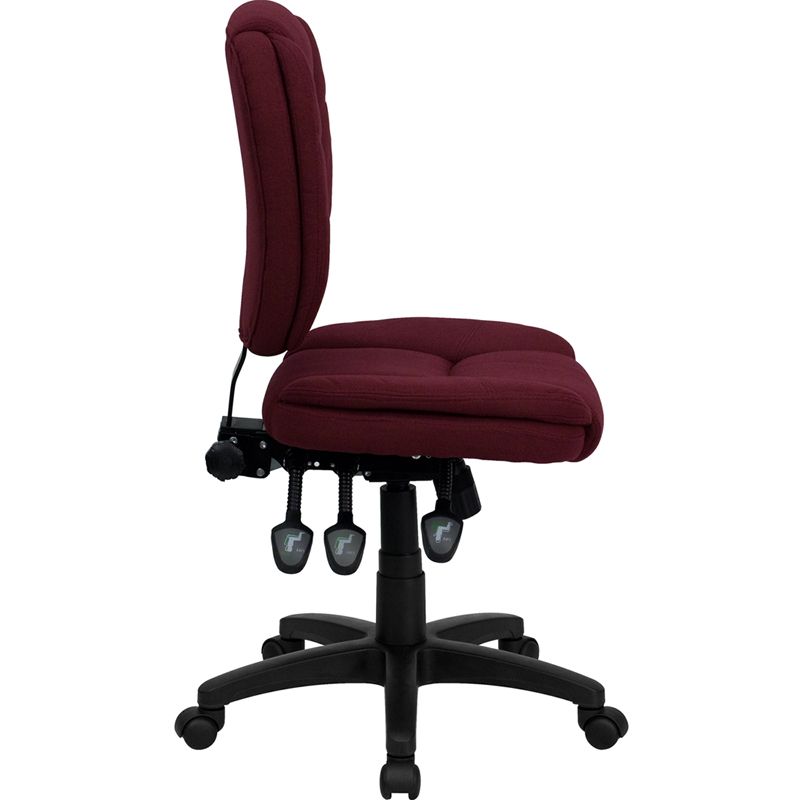 Emma and Oliver Mid-Back Multifunction Pillow Top Swivel Ergonomic Task Office Chair, 3 of 5