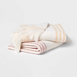 50"x60" Braided Striped Throw Blanket - Design Imports : Target