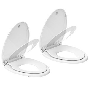 Whizmax 2 Packs Toilet Seat with Toddler Seat Built in, Potty Training Toilet Seat Fits Both Adult and Child, with Slow Close and Magnets - 1 of 4