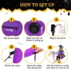 Karl Home 3.9 FT Halloween Inflatable Witch Riding Broom Broke Out from Window Outdoor Decorations - 3 of 4