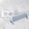 Gracie Mills Ramos Coastal Embroidered Oblong Pillow - One Size - White - 2 of 3
