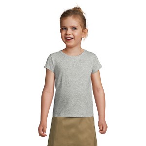 Lands' End School Uniform Kids Short Sleeve Essential T-shirt - 1 of 4
