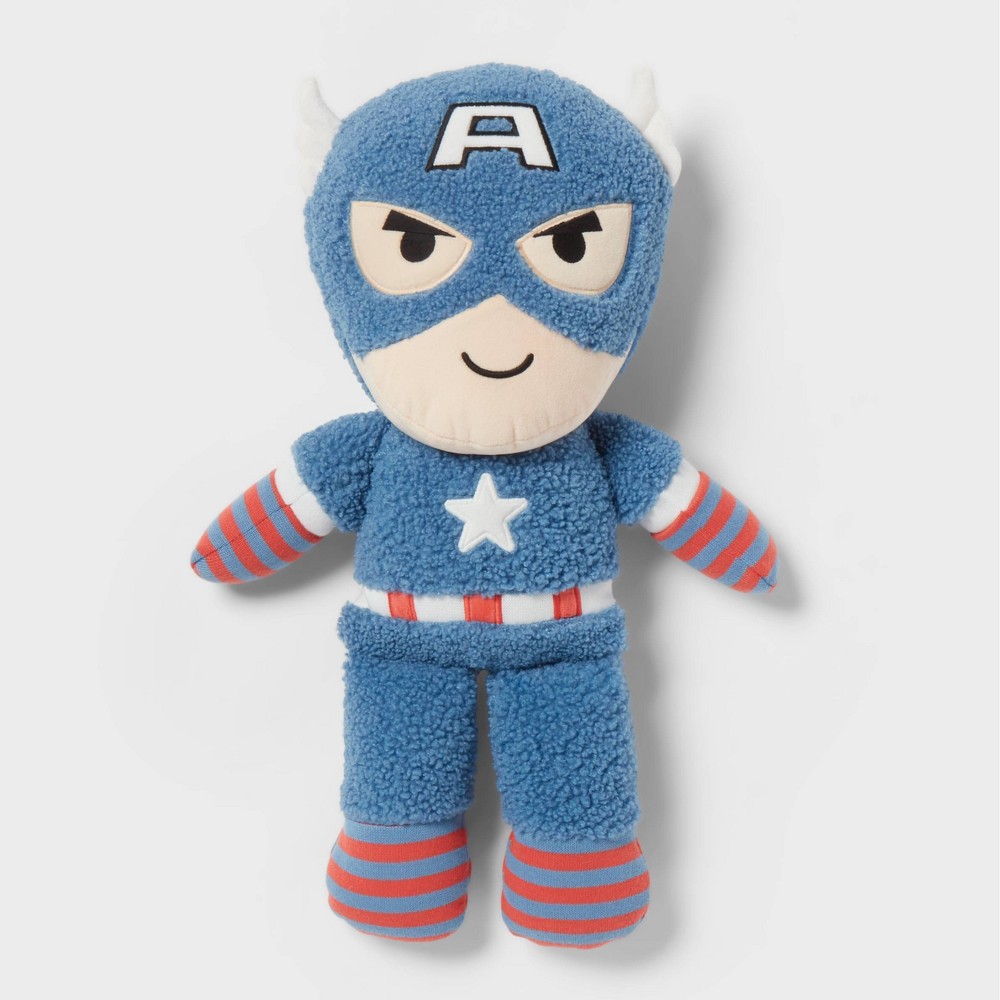 Photos - Doll Marvel Captain America Kids' Pillow Buddy - The Marvel Collection by Pillowfort™