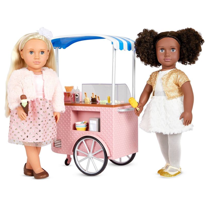 Our Generation Two Scoops Ice Cream Cart Accessory Set for 18&#34; Dolls, 6 of 10