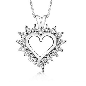 Pompeii3 1/2Ct Diamond Petite Diamond Pendant Necklace in 14k White, Yellow, or Rose Gold - 1 of 4
