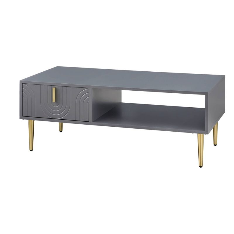 Tabaria Contemporary Coffee Table with Drawer - Lifestorey, 1 of 8