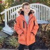 Rokka&Rolla Boys' Winter Coat with Faux Fur Hood Parka Jacket - 4 of 4