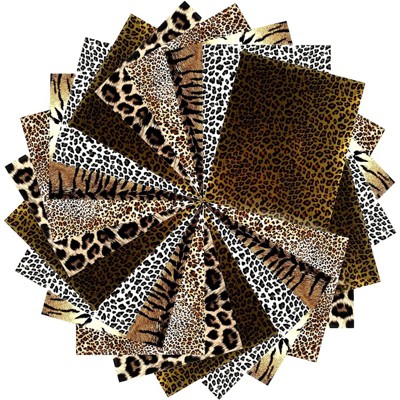Bright Creations 5 Pack Iron-on Heat Transfer Vinyl Patches , Leopard Cheetah Pattern (11.8 x 9.8 in)