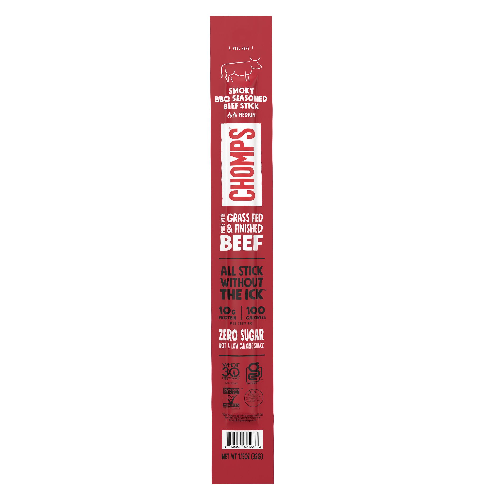 Chomps Snack Sticks Smoky BBQ Stick - 1.15oz