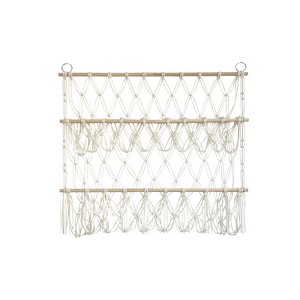 Stuffed Toy Holder, 3-Layer Versatile Plush Toy Holder, Bohemian Style Vertical Toy Storage Organizer, Stable Plush Toy Holder for Nursery Playroom - 1 of 4
