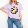 Simply Sage Market S.W.Smiley Happy Days Ahead Smiley Face Boxy Crop Top - 2 of 4