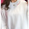 Women's Embroidered Xoxo Crewneck Sweatshirt - Bash - 2 of 4
