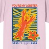 Friends TV You're My Lobster Crew Neck Short Sleeve Cradle Pink Women's T-shirt - 2 of 2