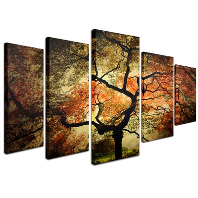 Trademark Fine Art -QVC ONLY Lavish Home Philippe Sainte-Laudy 'Japanese' Multi Panel Art Set