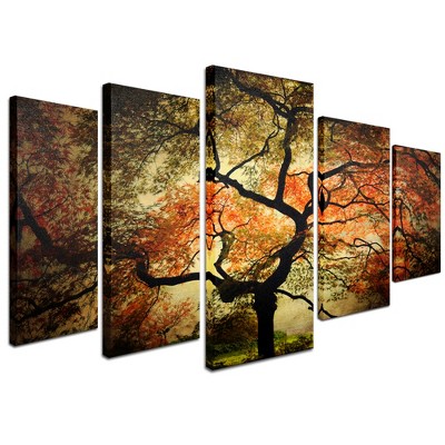 Trademark Fine Art Vincent Van Gogh Wall Collection 5 Panel Set Canvas Art