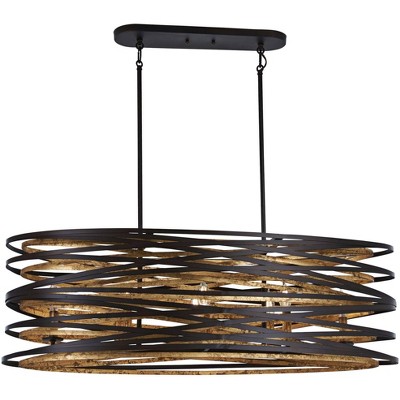 Minka Lavery Vortic Flow 40"W Bronze Gold Kitchen Island Light Pendant