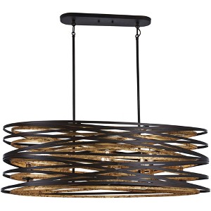 Minka Lavery Dark Bronze Mosaic Gold Pendant Chandelier 40" Wide Modern 8-Light Fixture for Kitchen Island Dining Room House Home - 1 of 3