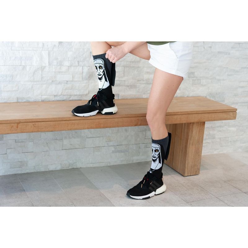 HYP The Nun Athletic 3D Print Adult Crew Socks - 1 Pair, 5 of 8
