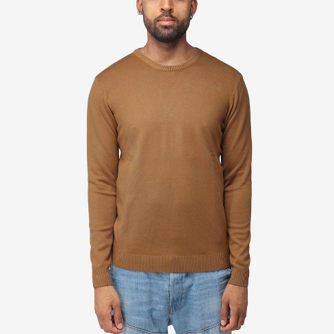 X RAY Men's Basic Crewneck Sweater in BRITISH KHAKI Size XL
