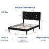 homfan Bed Frame with Button-Tufted Linen Headboard, Wood Slat Support - Princess Platform Bed for Girls, Easy Assembly, No Box Sprin - 2 of 4