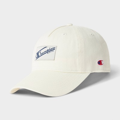 Champion Adult Pigment-Washed Twill Baseball Hat - White