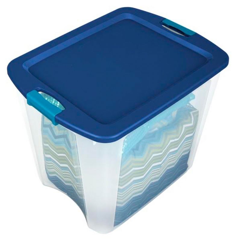Sterilite 26 Gallon Plastic Latch & Carry Storage Bin Tote Baskets with Comfortable Handles for Household and Office Organization, 5 of 9