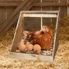 Farm Innovators Single Compartment Versatile Hand Crafted Fully Assembled Wood Nesting Box Coop Ideal for Chicken, Ducks, and Birds - 4 of 4