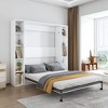 GDFStudio Elisha Modern Wall-Mounted Murphy Bed with Cabinet Design, Hydraulic Lift System - 2 of 4