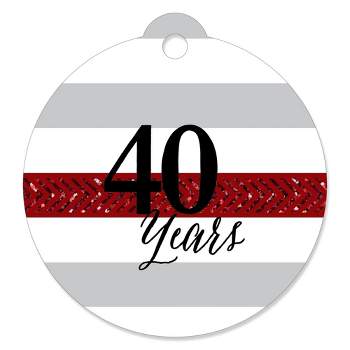 Big Dot of Happiness We Still Do - 40th Wedding Anniversary - Party Favor Gift Tags (Set of 20)