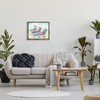 Stupell Industries Pink Flamingos Lounging Beach Chairs Tropical Scene Black Floater Framed Canvas Wall Art - 2 of 4