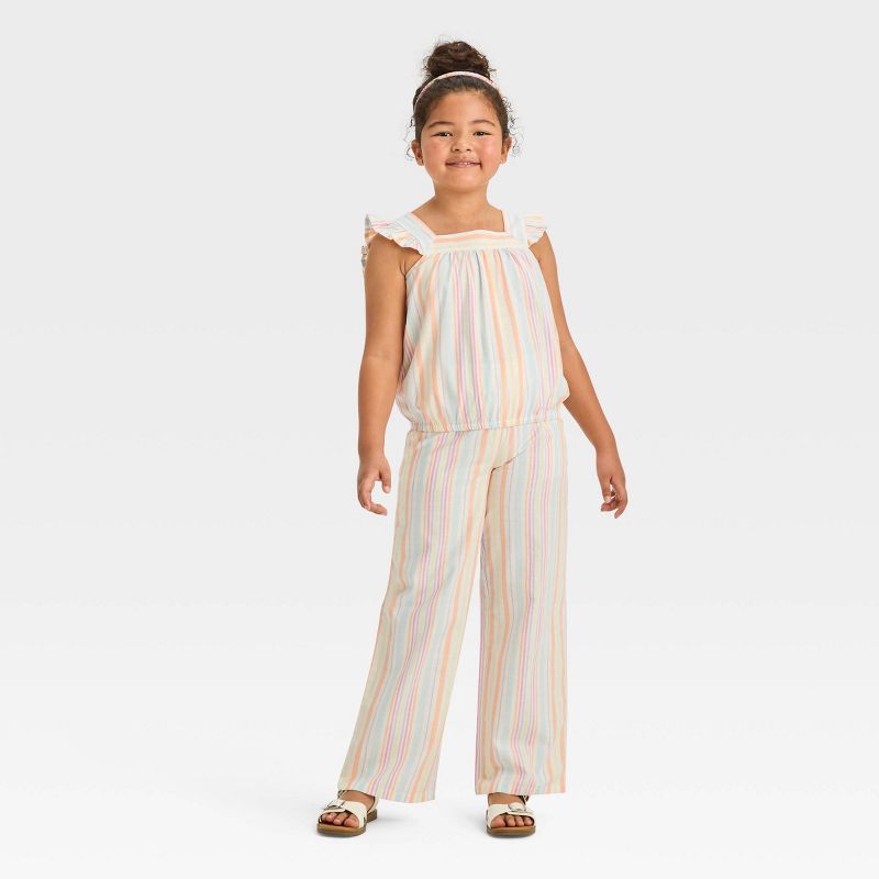 Girls' Pull-On Woven Pants - Cat & Jack™, 4 of 6