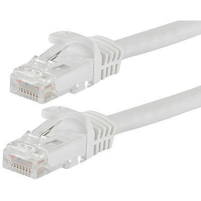 Monoprice Cat6 Ethernet Patch Cable - 100 Feet - White | Network ...