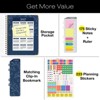 LARGE PRINT 2026 Planner, 8.5"x11": 14 Months (Nov 2025-Dec 2026), Daily/Weekly/Monthly,  Bookmark, Pocket Folder w Sticky Notes (Blueberry Vines) - 3 of 4