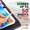 Li'l Davinci Black Front-Open Art Frame - Set of 3: 12x18, 9x12, and 8.5x11 Frames; Store up to 50 Creations Per Frame; EZ-Hang Hardware Included - 2 of 4