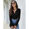 Women's POLO Knitted Long Sleeve Sweater - 4 of 4